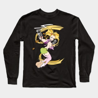 Bazooka Jules Gun toting chick Long Sleeve T-Shirt